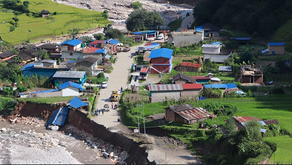 गलकोटमा बाढी, पहिरो र हुरीले ६३ घरमा क्षति